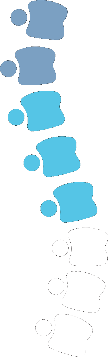 Ergonomic spine icon