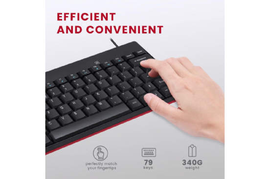 Mini Wired Keyboard and Mouse Combo