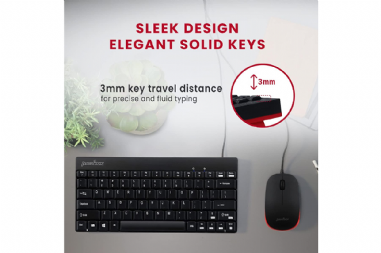 Mini Wired Keyboard and Mouse Combo