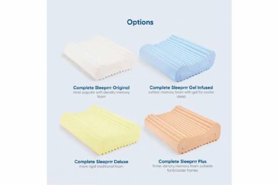 Complete Sleeper Gel Blue Memory Foam Pillow