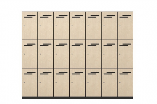 3 Door Melamine Lockers