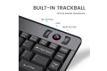 Compact Trackball Keyboard - Wireless Mini Trackball Keyboard thumbnail